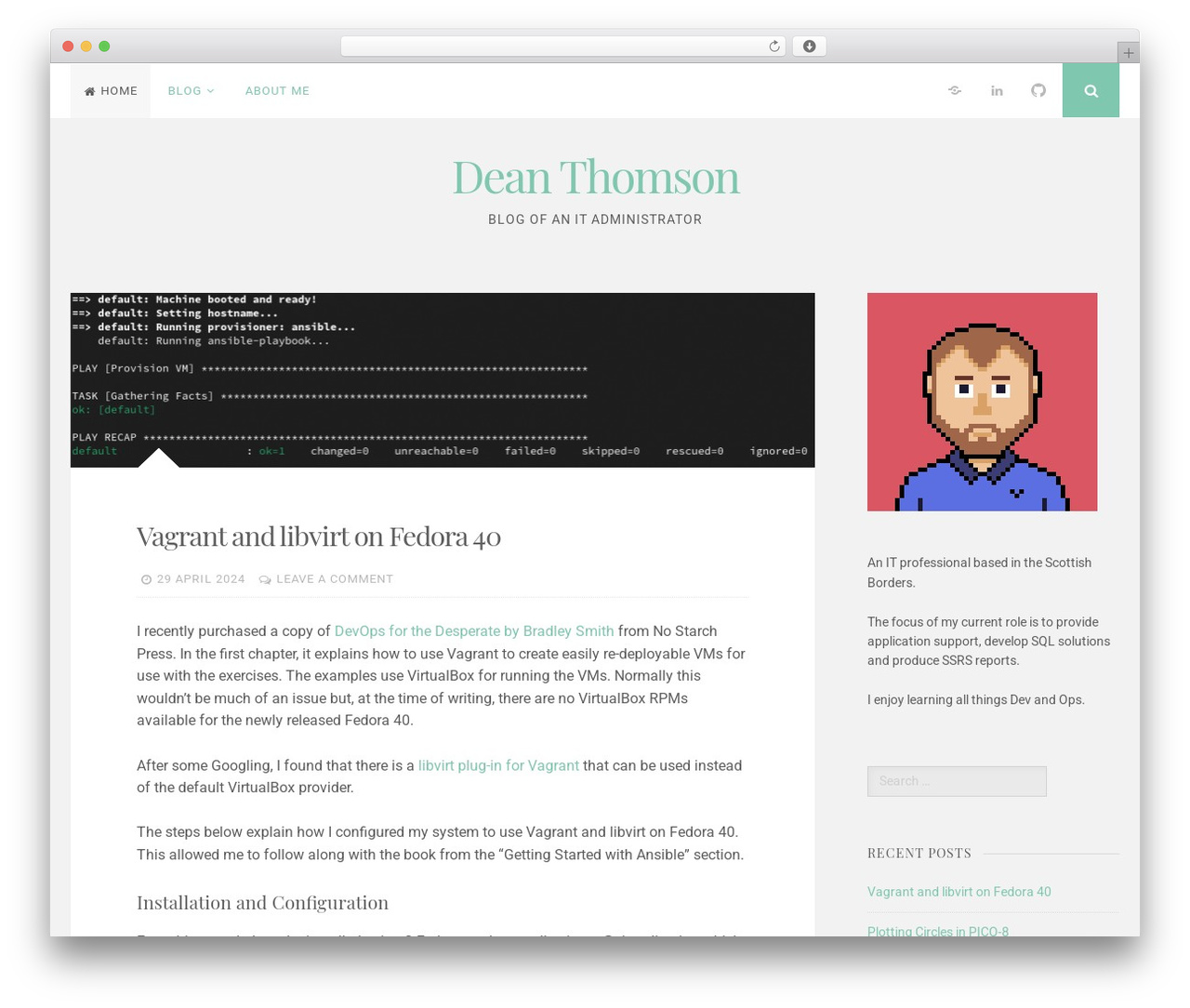 WordPress theme Nucleare - WordPress.com - deanthomson.com