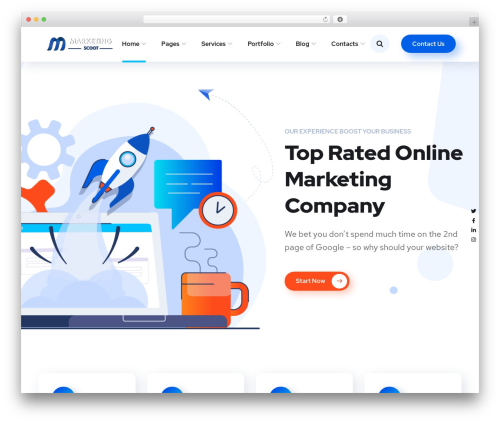 WordPress theme Onum - marketingscoot.com