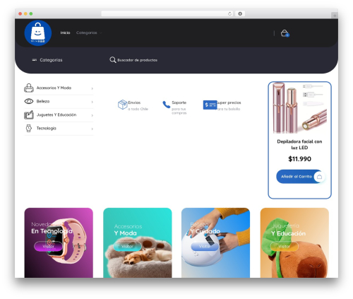 Auxin shop WordPress plugin - tiendahyb.cl