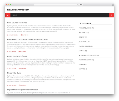 WordPress theme Power Magazine - howdydammit.com
