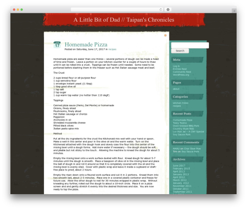 WordPress theme Rusty Grunge - alittlebitofdad.com