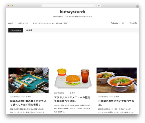 WordPress theme Saaya - history-search.com
