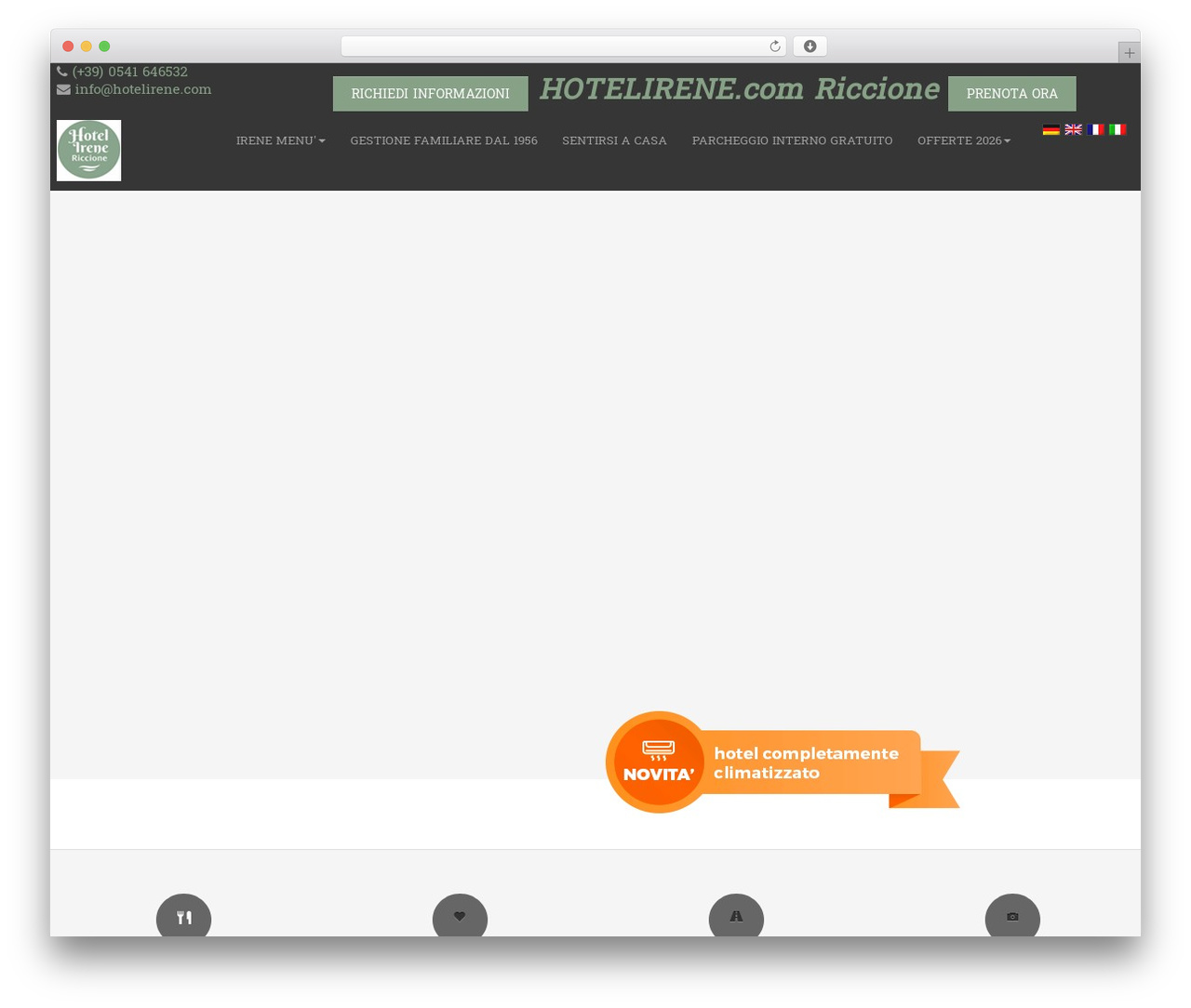 WordPress theme trek - hotelirene.com