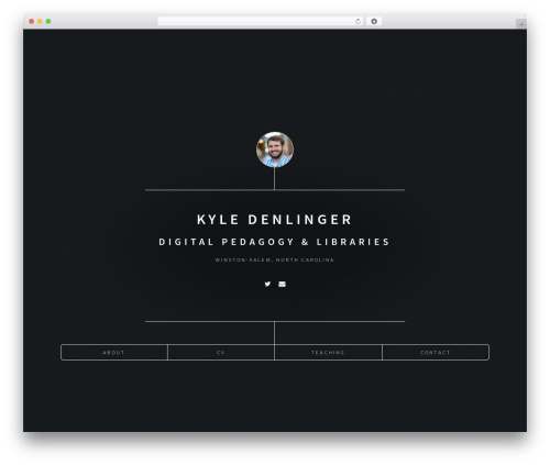 WordPress theme WP-Dimension - kyledenlinger.com