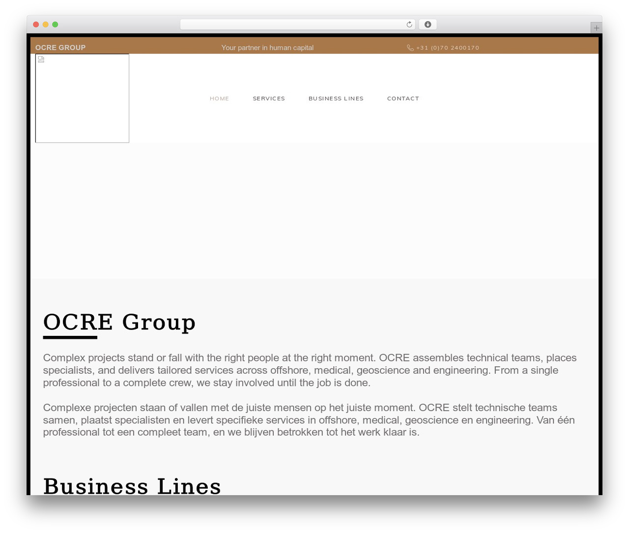 WordPress website theme Zeever - ocre.nl