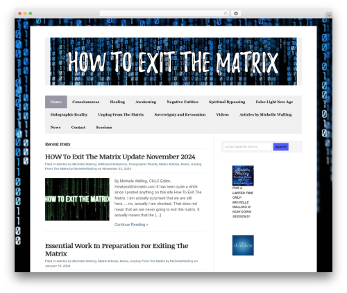 WP-Radiance WordPress theme - howtoexitthematrix.com