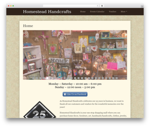WP theme Espressionista - homesteadhandcrafts.com