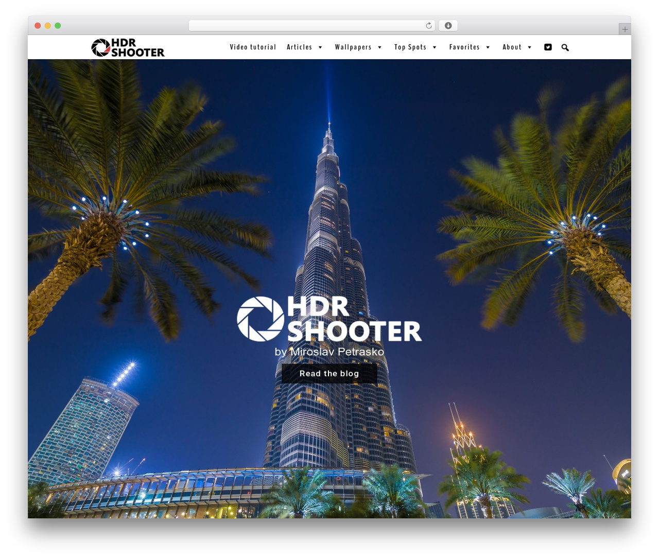 Amory WordPress theme - hdrshooter.com