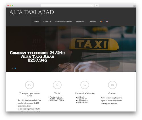 Asteria Lite WordPress theme design - alfataxi.ro