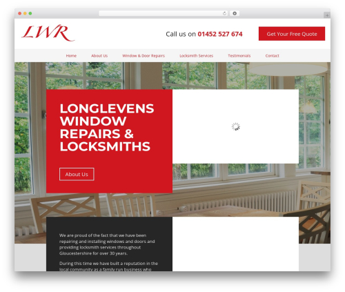 cms theme WordPress - longlevens-windowrepairs.co.uk