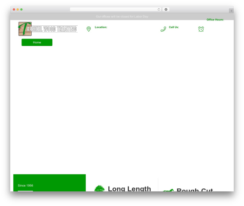 Equanto theme WordPress - tarheelwoodtreating.com