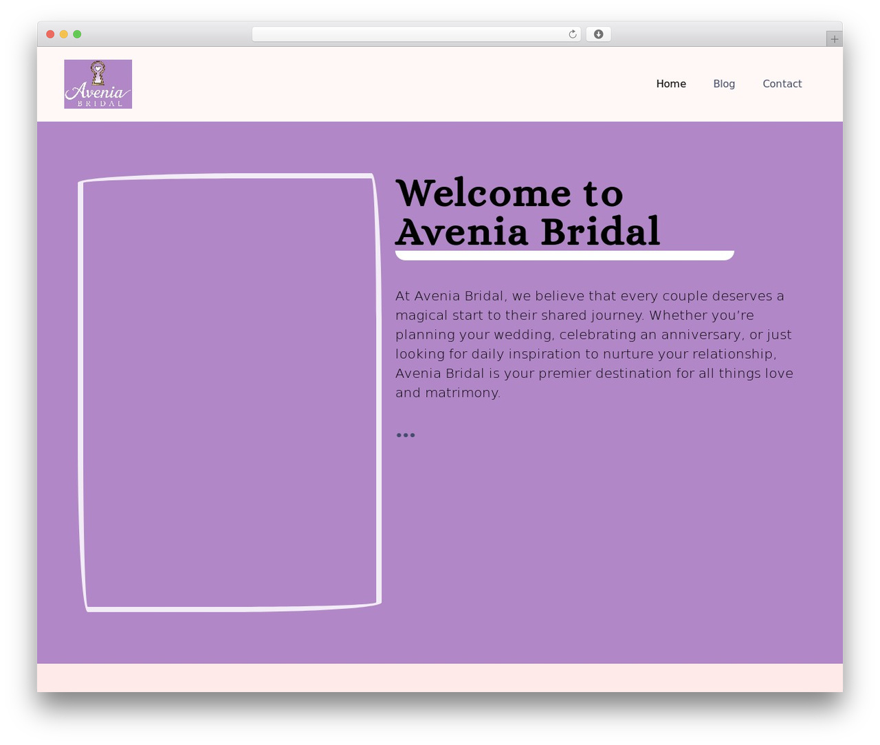 GeneratePress WordPress theme design - aveniabridal.com