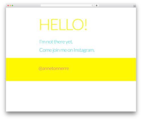 Makeover WordPress theme - annetonnerre.com