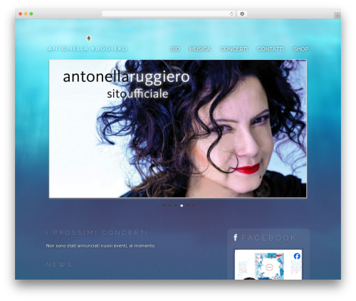 Musicpro WordPress theme - antonellaruggiero.com