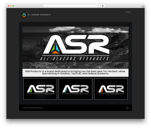 Proyecto WordPress theme design - asrproducts.com