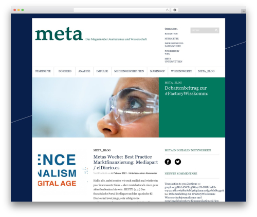 Sight WordPress theme - meta-magazin.org