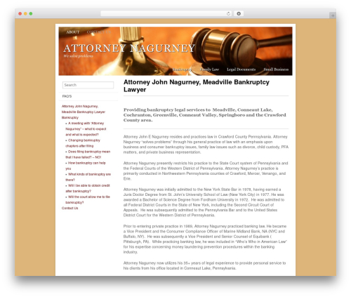 Theme WordPress Basic Law - attorneynagurney.com