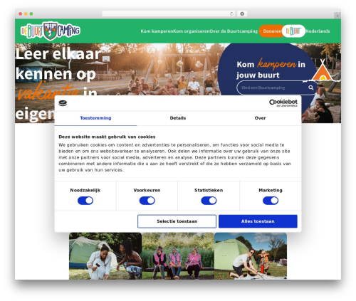 Van Ons Theme premium WordPress theme - debuurtcamping.nl