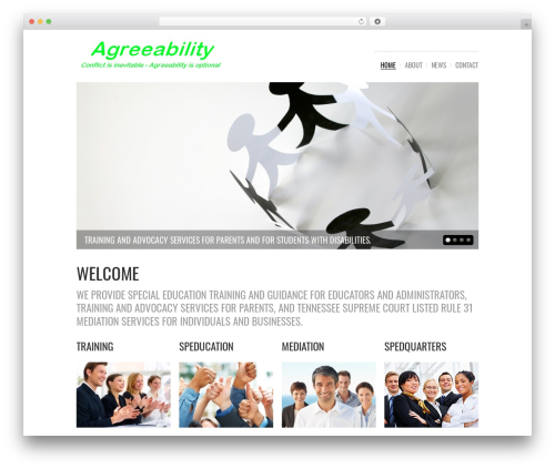 WordPress Theme 1357 WordPress theme - agreeability.com
