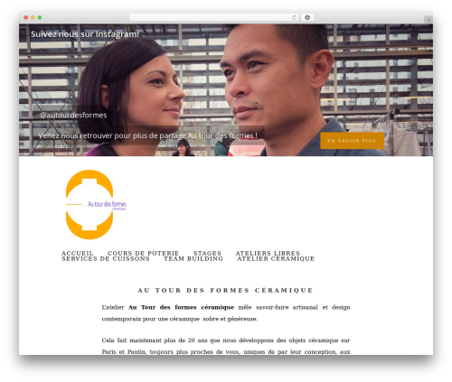 WordPress theme Namo - autourdesformes.com