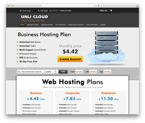 Resellerspanel WordPress plugin - unlicloud.com