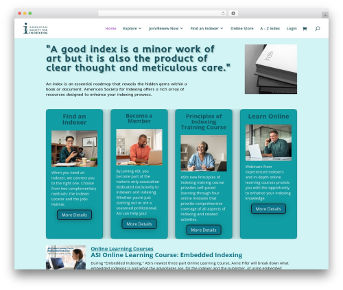 Divi WordPress theme - asindexing.org