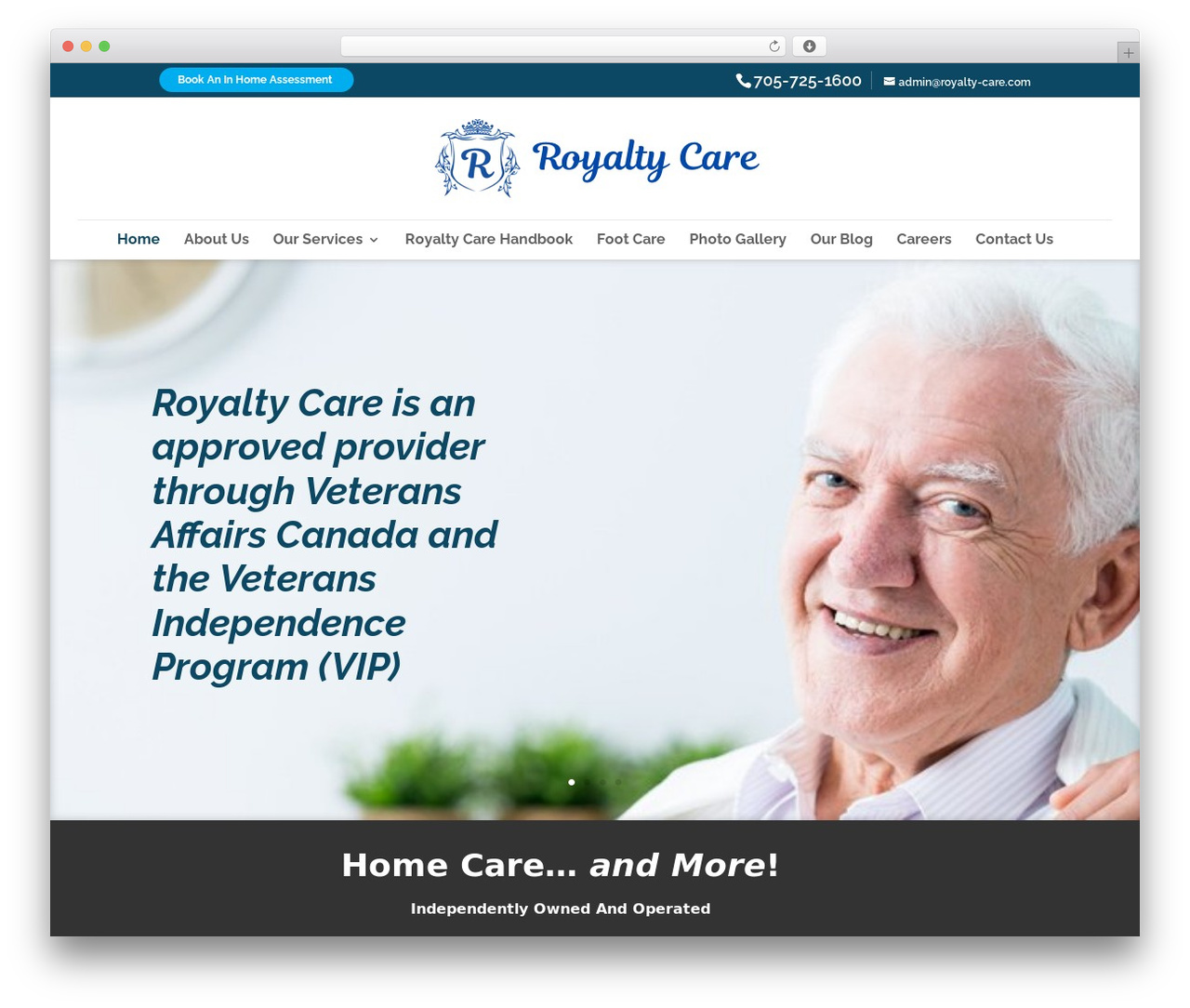 Divi WordPress theme - royalty-care.com