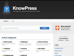 KnowPress WordPress theme by 13 Styles
