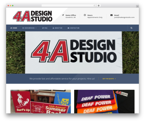 Mega Project WordPress theme - 4adesignstudio.com