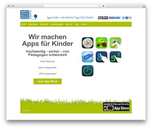 Responsive free WordPress theme - apppmedia.com