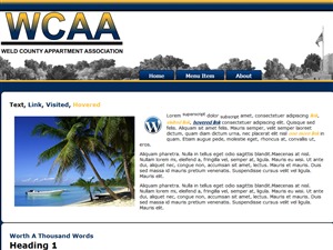 wcaa WordPress theme