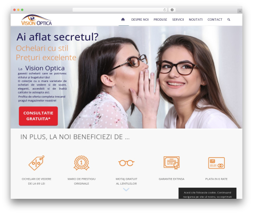 WordPress theme Vector - vision-optica.ro