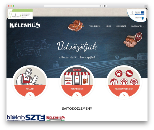 Cherry Framework WordPress theme - keleshus.hu