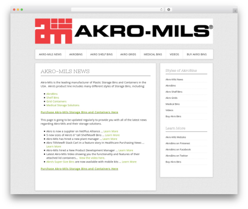 Contango premium WordPress theme - akro-bins.com Contango premium WordPress theme - akro-bins.com