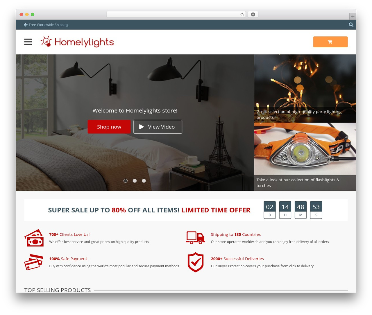Davinci 2 WordPress shopping theme - homelylights.com Davinci 2 WordPress shopping theme - homelylights.com