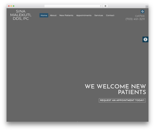 Parent Theme WordPress theme - springfieldvirginiadentist.com