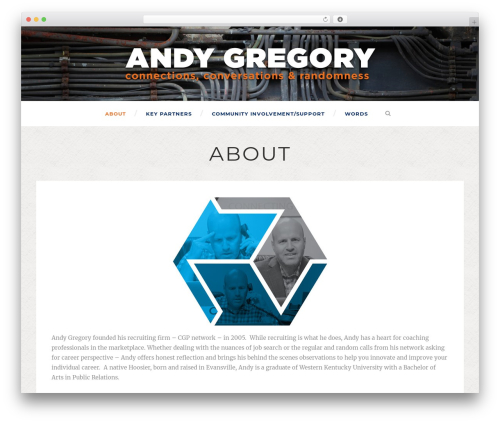 Simple Article best WordPress theme - andygregory.co