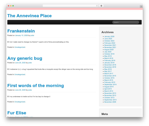 The Bootstrap theme WordPress - ann-elise.com