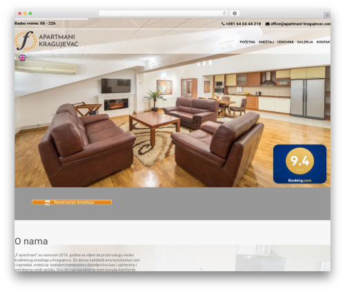 Theme WordPress Hydrogen - apartmani-kragujevac.com
