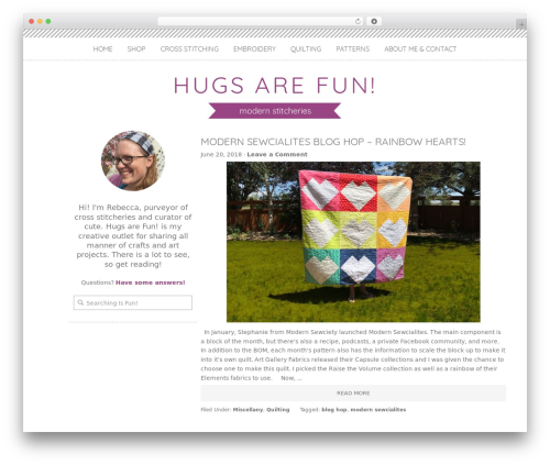 Theme WordPress Sweet Taylor Theme - hugsarefun.com