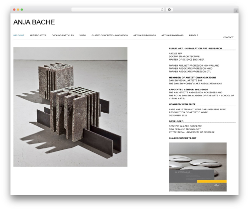 Undedicated WordPress theme - anjabache.com Undedicated WordPress theme - anjabache.com