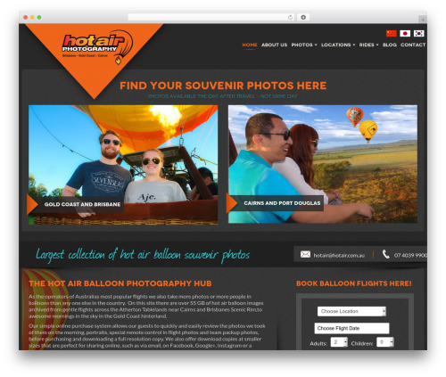 WordPress theme BootstrapWP - hotair.info