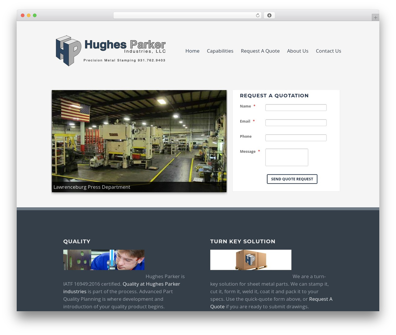 WordPress theme Summit - hughesparker.com
