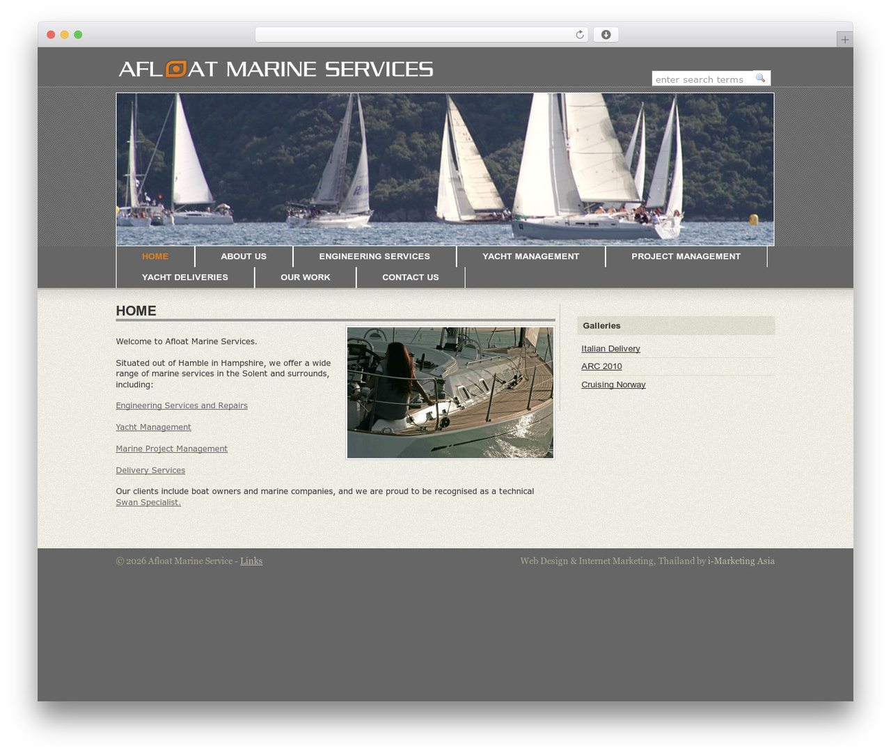 WordPress website theme Emplode - afloatmarine.co.uk