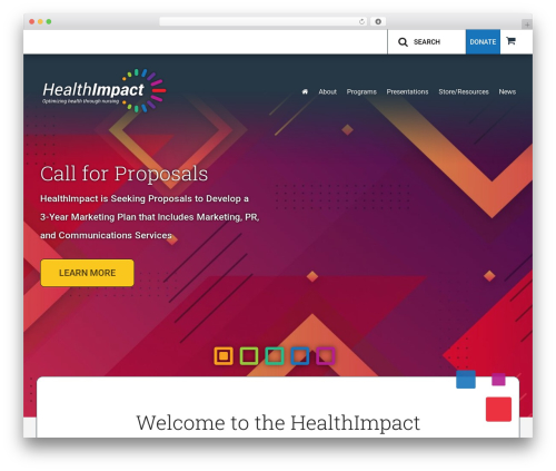 WP theme CC Prototype - healthimpact.org