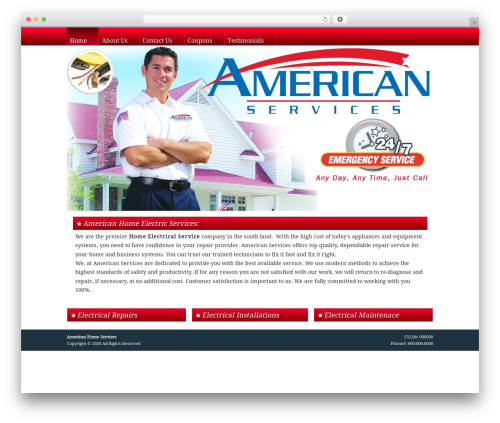 Builder WordPress theme - americanhomesvcs.com