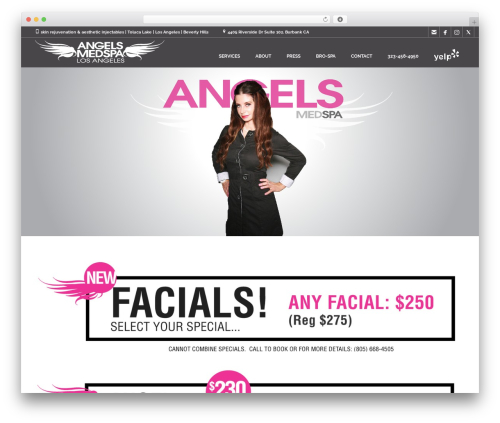 Coiffeur WordPress website theme - angelsmedspa.com