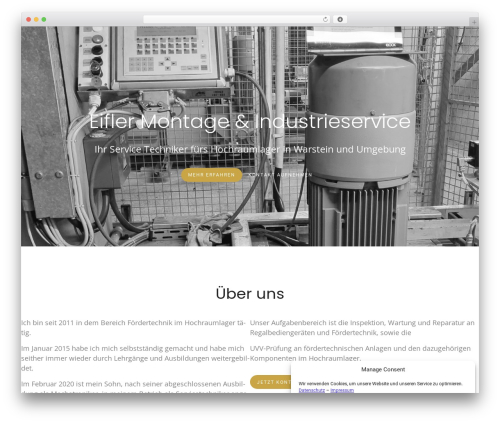 Constructor WordPress theme - montage-industrieservice.de