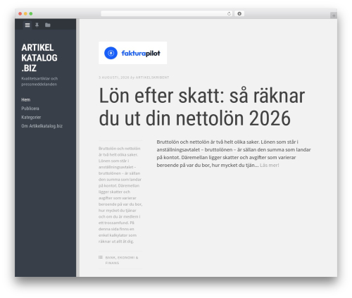 Editor WordPress theme - artikelkatalog.biz