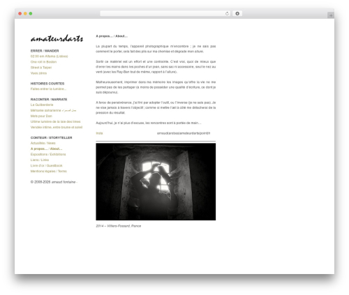 Expositio Theme theme WordPress - amateurdarts.fr